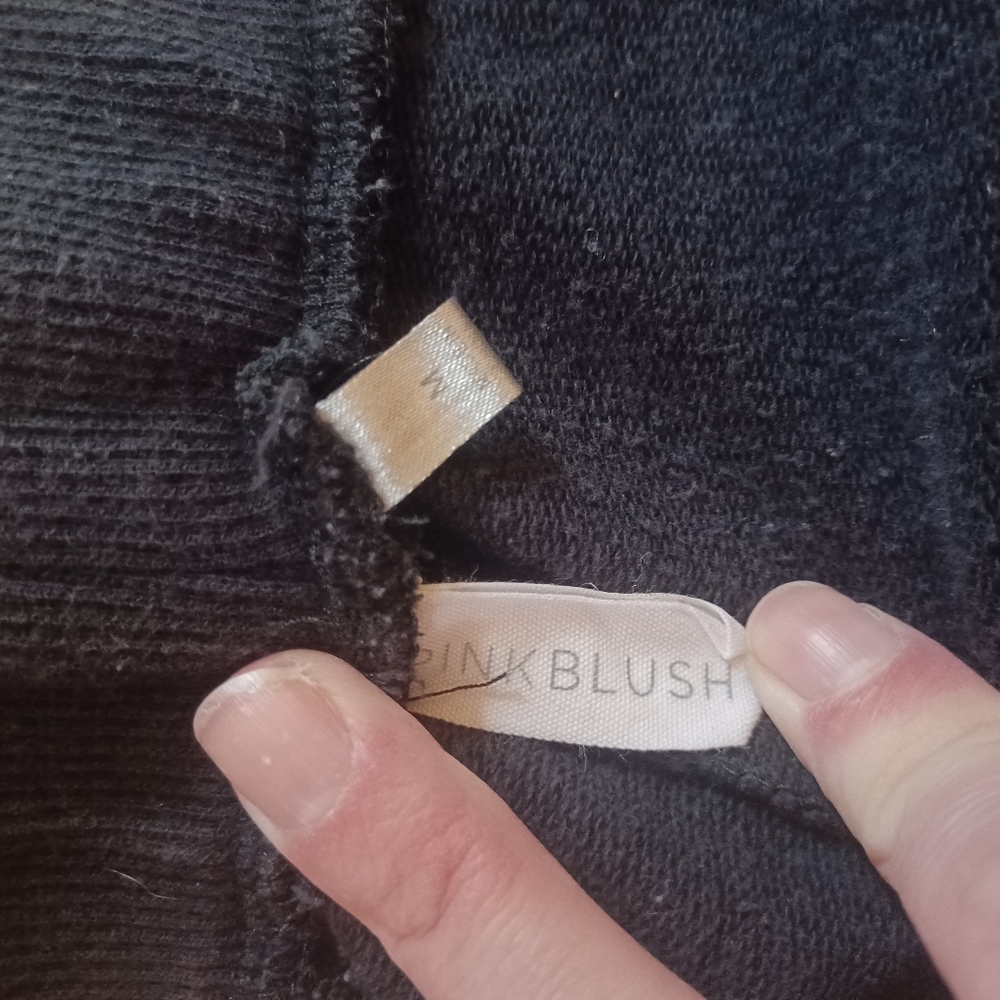 Pinkblush Distressed Jogger Sweatpants with Pockets Sz Medium Black - Picture 4 of 6